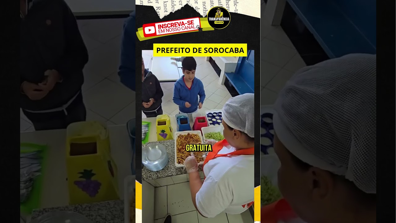 PREFEITO DE SOROCABA ANUNCIA ESCOLAS ABERTAS PARA ALUNOS SE ALIMENTAREM
