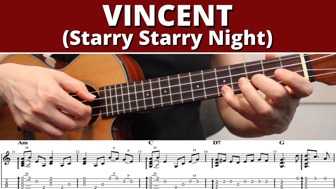 Vincent (Starry Starry Night) 🎵 Ukulele Fingerstyle Tabs + Tutorial