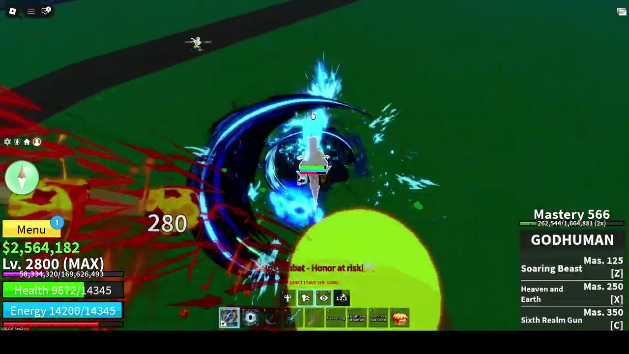 blox fruits, PvP with portal build, shark anchor, godhuman, skull guitar