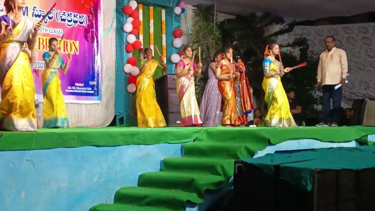 Our annual day celebration # our kolatam dance #@rowdy _girls ###