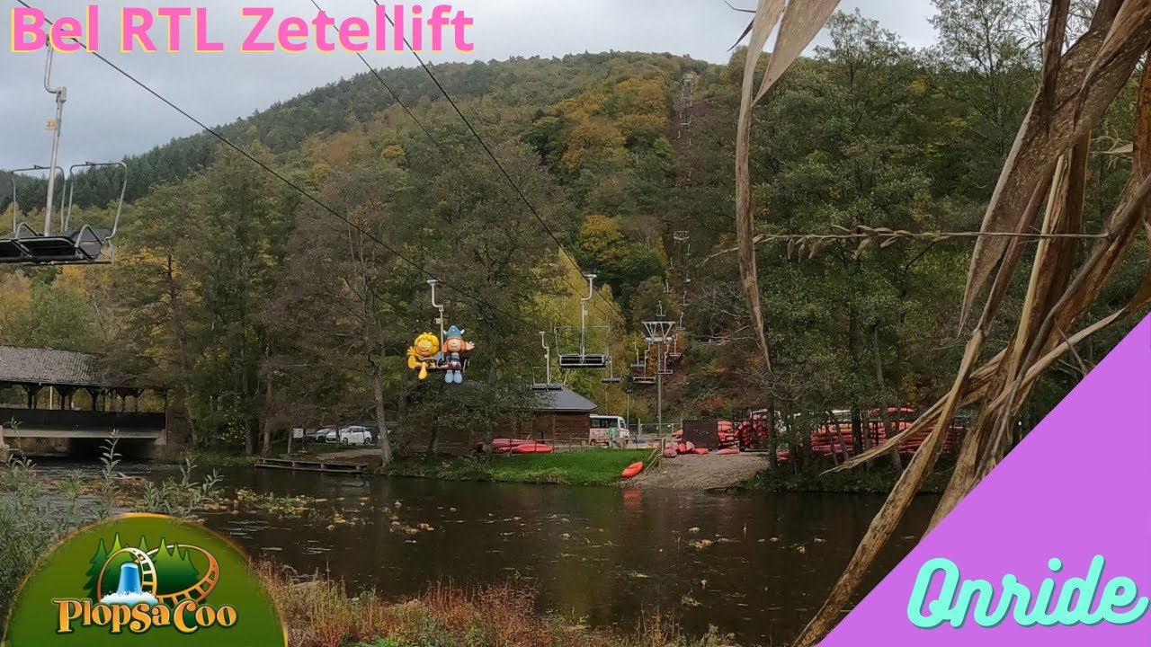Plopsa Coo: Bel RTL Zetellift + uitkijktoren - Onride 2022 (SUB ENG/NED)