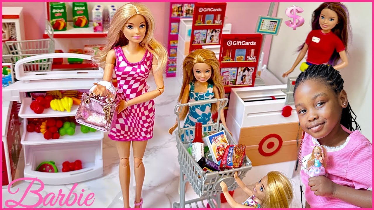 Barbie Grocery Shopping and Morning Routine
