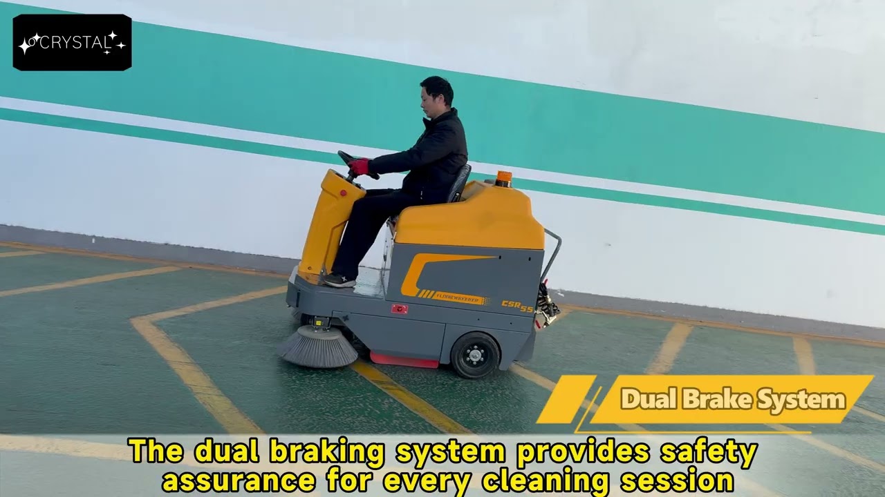 CSR55 55” Ride-On Industrial Floor Sweeper – High-Efficiency Lithium Cleaning