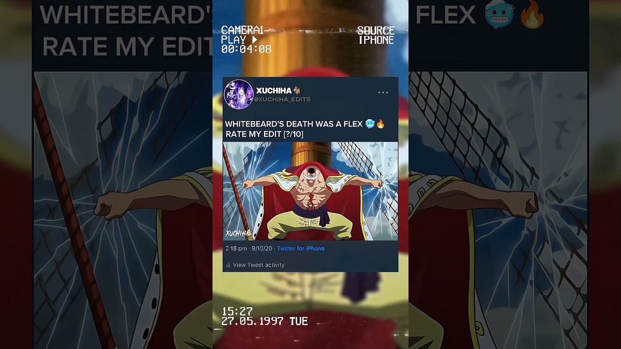 Whitebeard sacrificed himself for Luffy and his sons 🗿🔥 