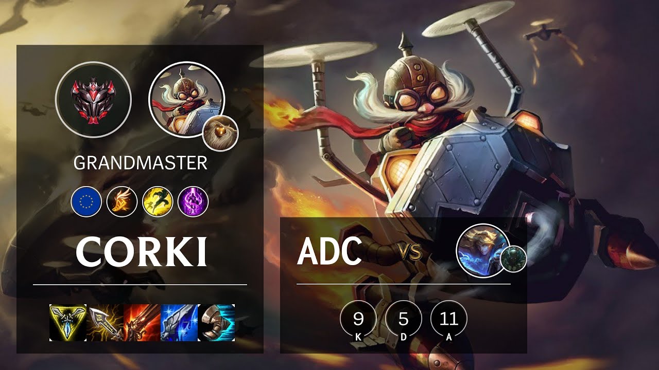 Corki ADC vs Ezreal - EUW Grandmaster Patch 10.13