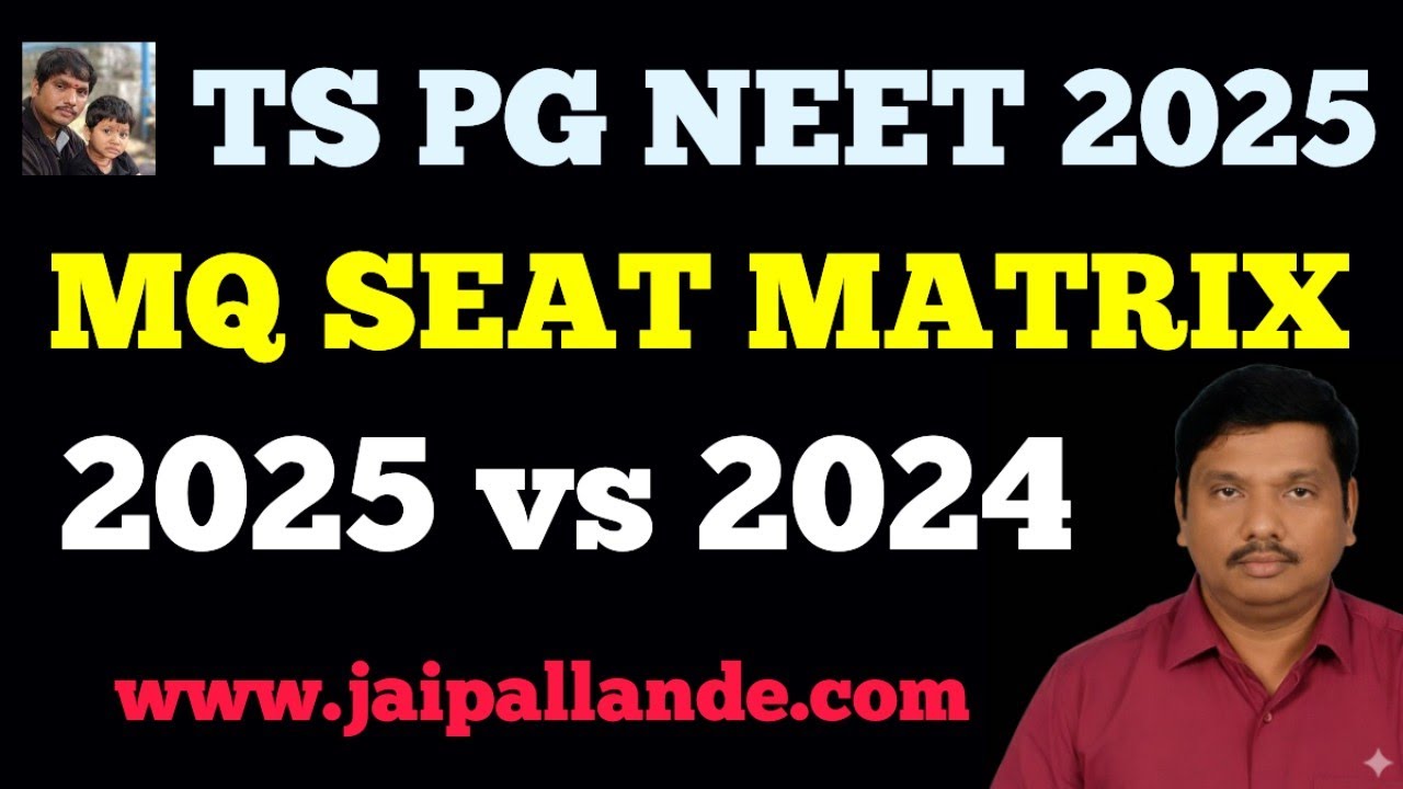 TS PGNEET 2025 MQ SEAT MATRIX ANALYSIS @JaipalLande 