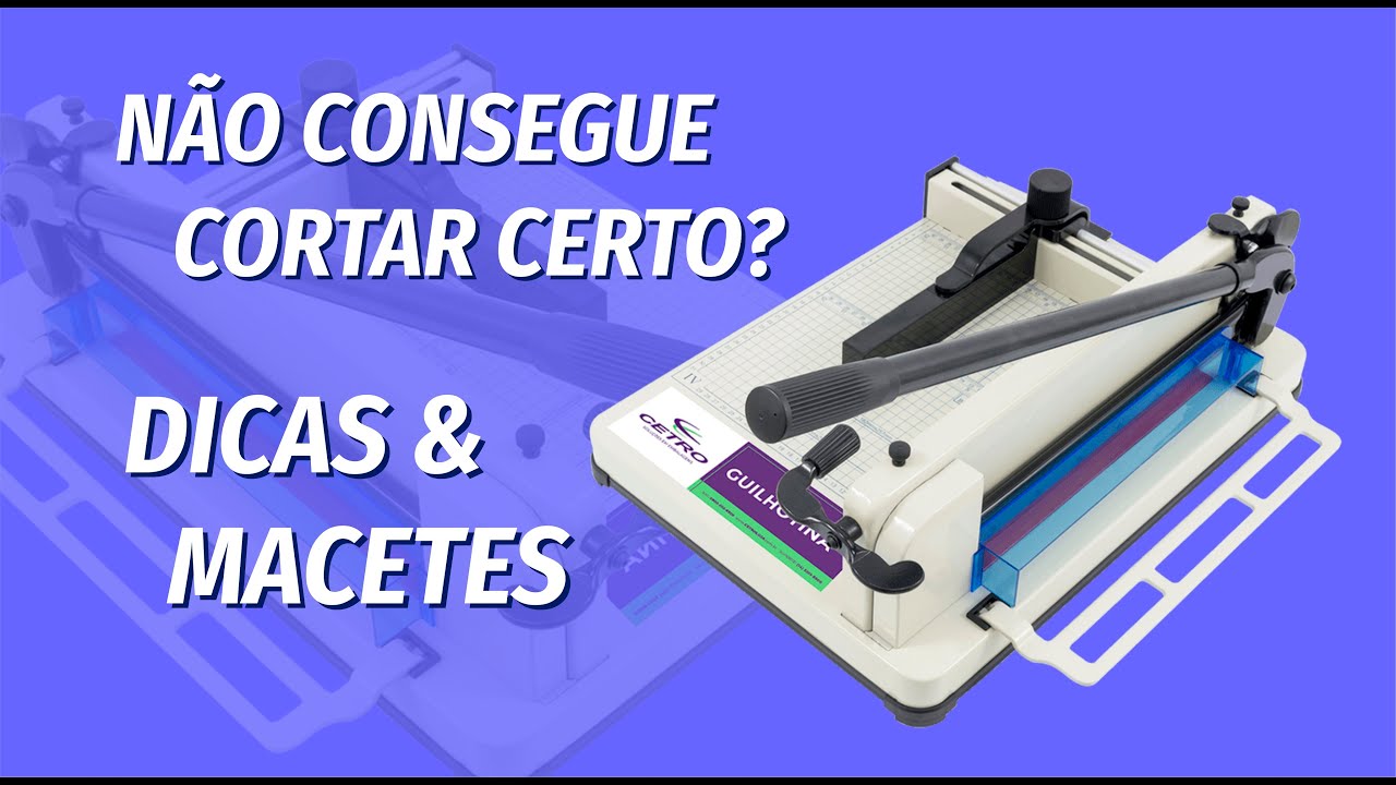 COMO CORTAR COM A GUILHOTINHA SEM INDUSTRIAL - DICAS