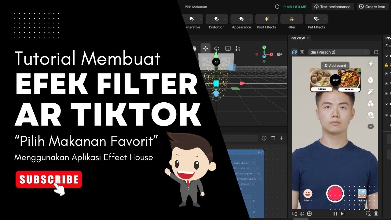 Cara Membuat Filter TikTok &ldquo;Pilih Makanan&rdquo; dengan Effect House | Tutorial Filter AR