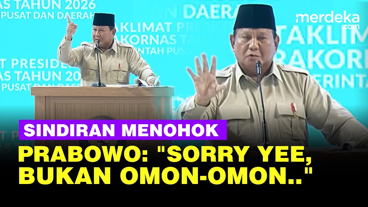 Pecah! Prabowo Sindir Orang-Orang Pintar Soal MBG: Sorry Yee, Bukan Omon-Omon