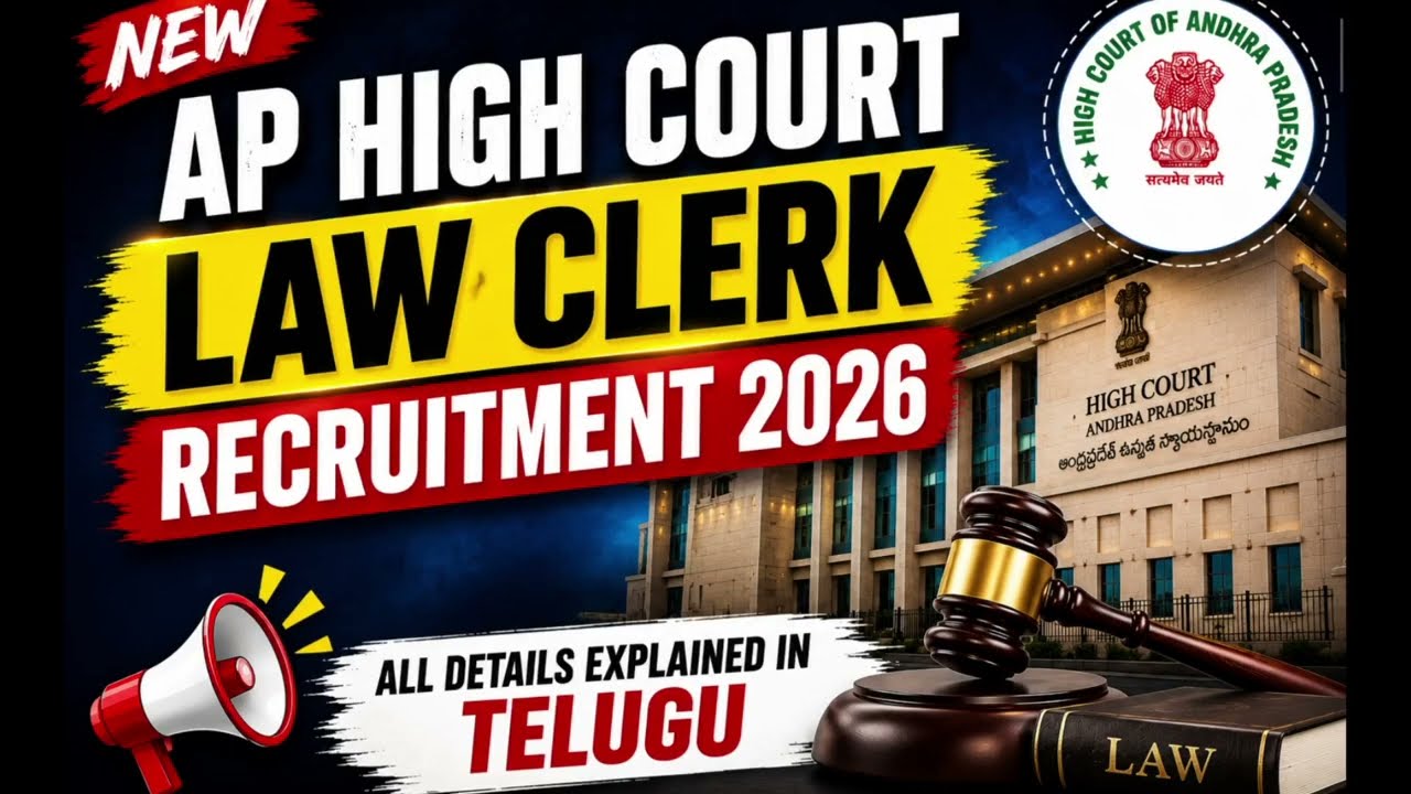 AP High Court Latest Notification 2026 | New Posts Released | Eligibility, Salary & Apply Process |
