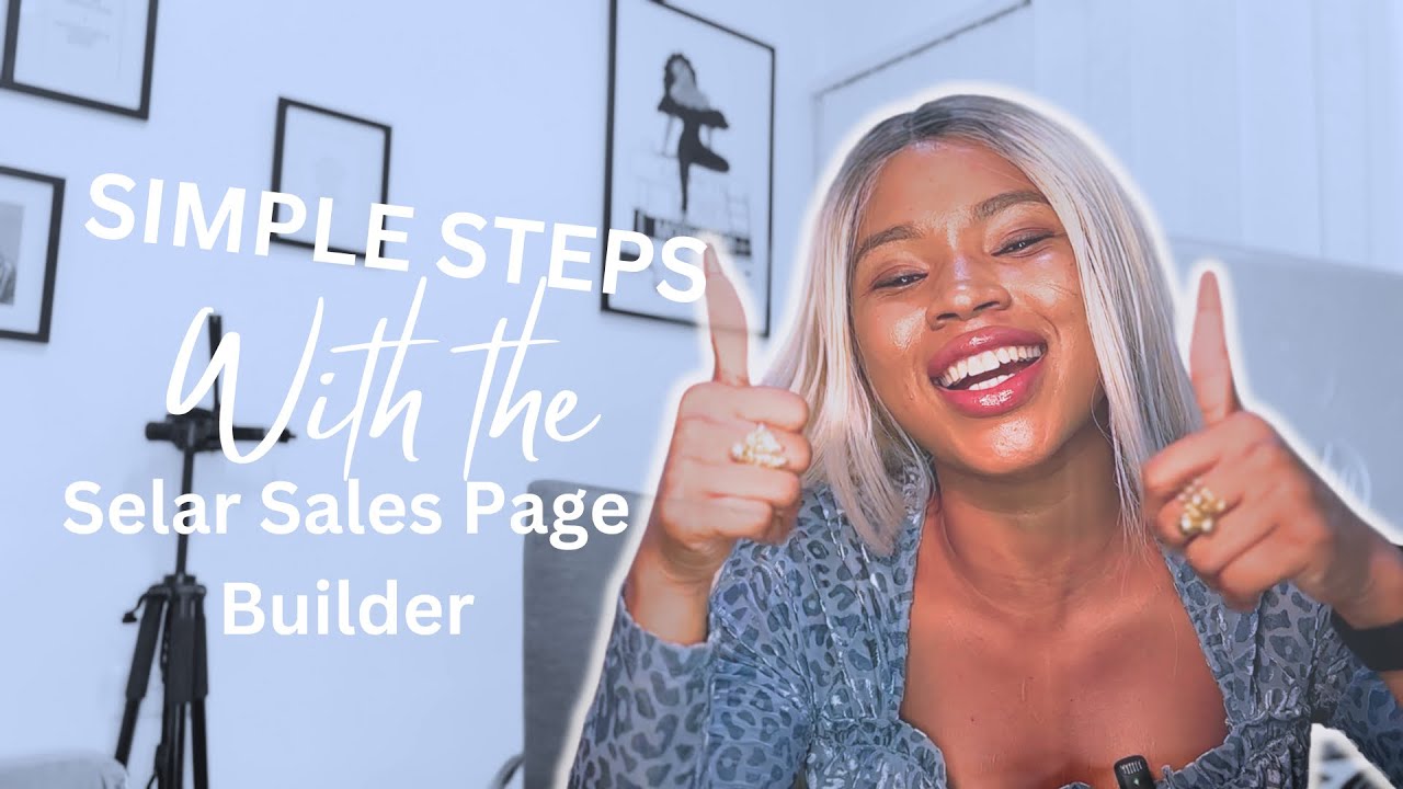 How To Build A Sales Page Using SELAR Sales Page Builder