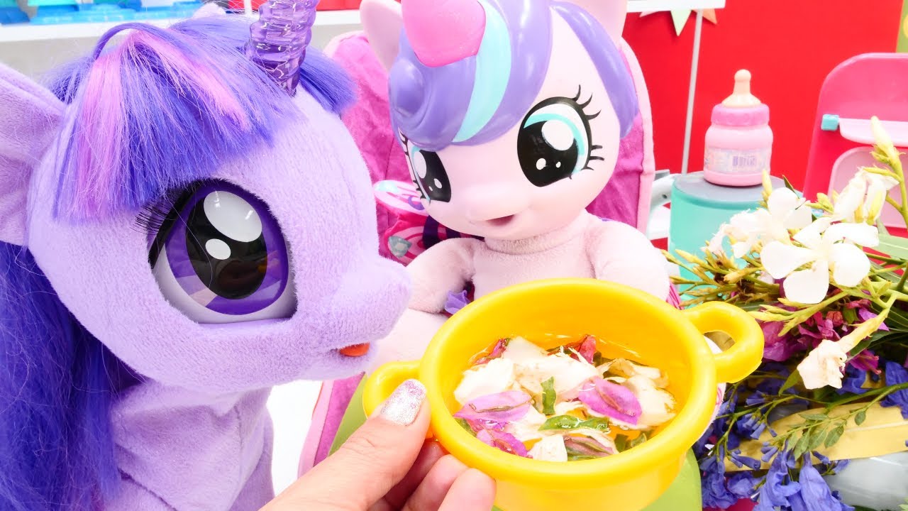 Twilight Sparkle ile Çiçeklerden Lezzetler: Flurry Heart’e Özel Çay ve Yemek Yapıyor! 🌸 Kız Oyunları
