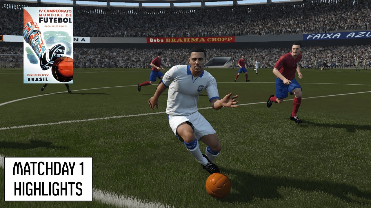 1950 World Cup Matchday #1 Highlights | Historic Football Simulation