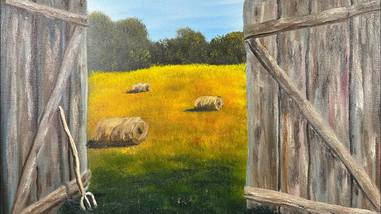 Time lapse-looking out of the barn