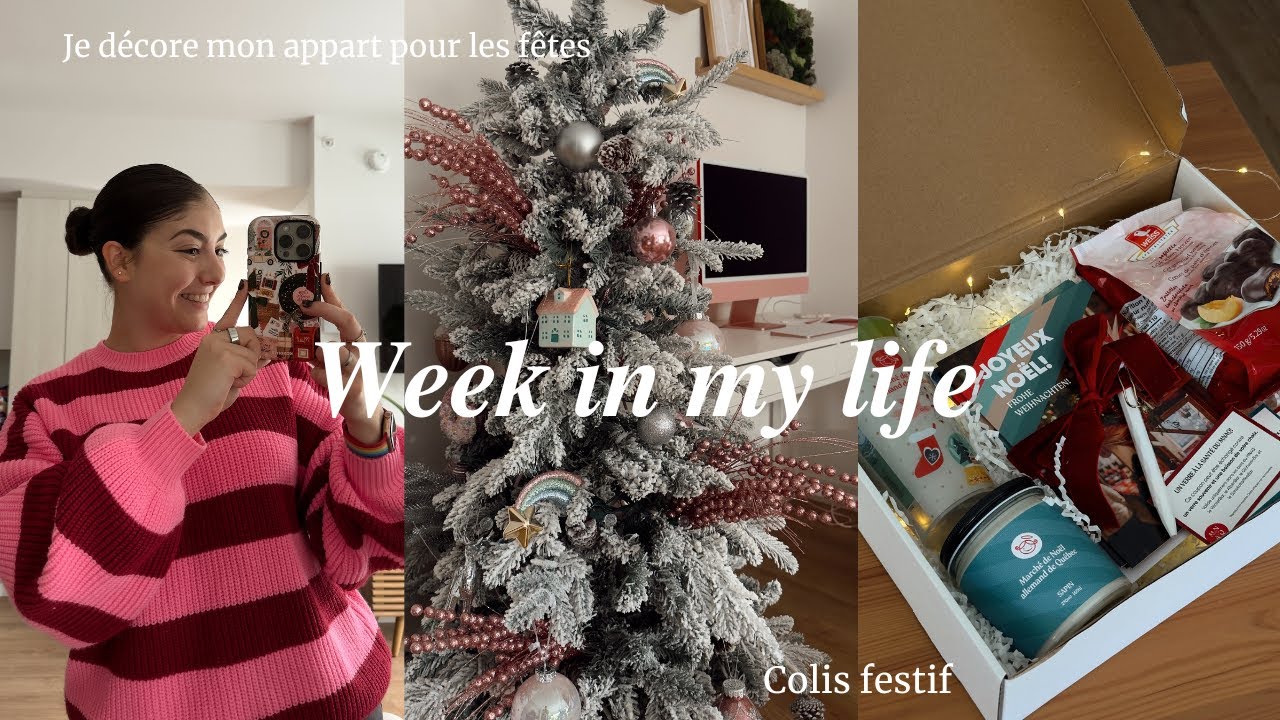 Weekly vlog: Colis festif, Wicked for good & Je décore mon appart pour les fêtes🩷🎄✨