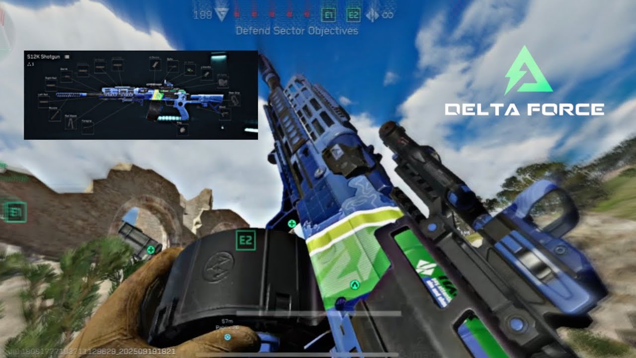 DELTA FORCE MOBILE META SHOTGUN S12K BUILD IS BROKEN .