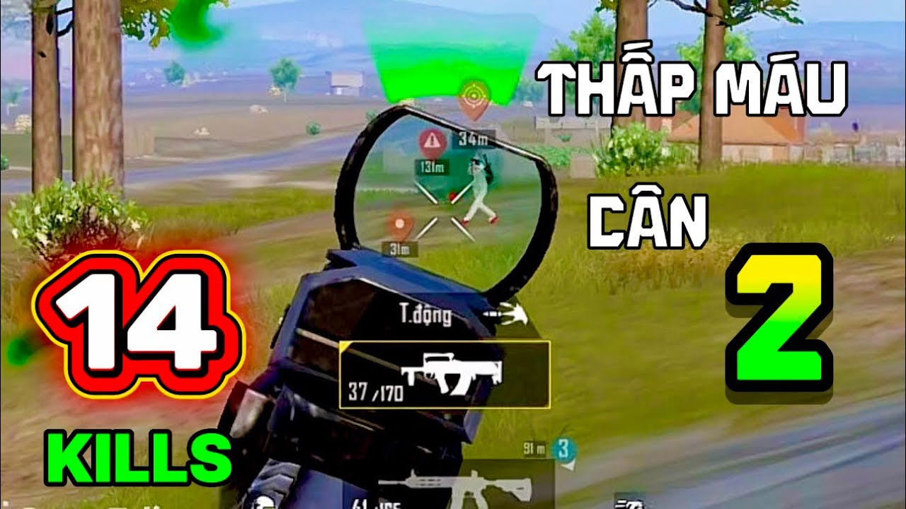 1 Chấm Máu Cân 2 | 14 Kills Pubg Mobile 