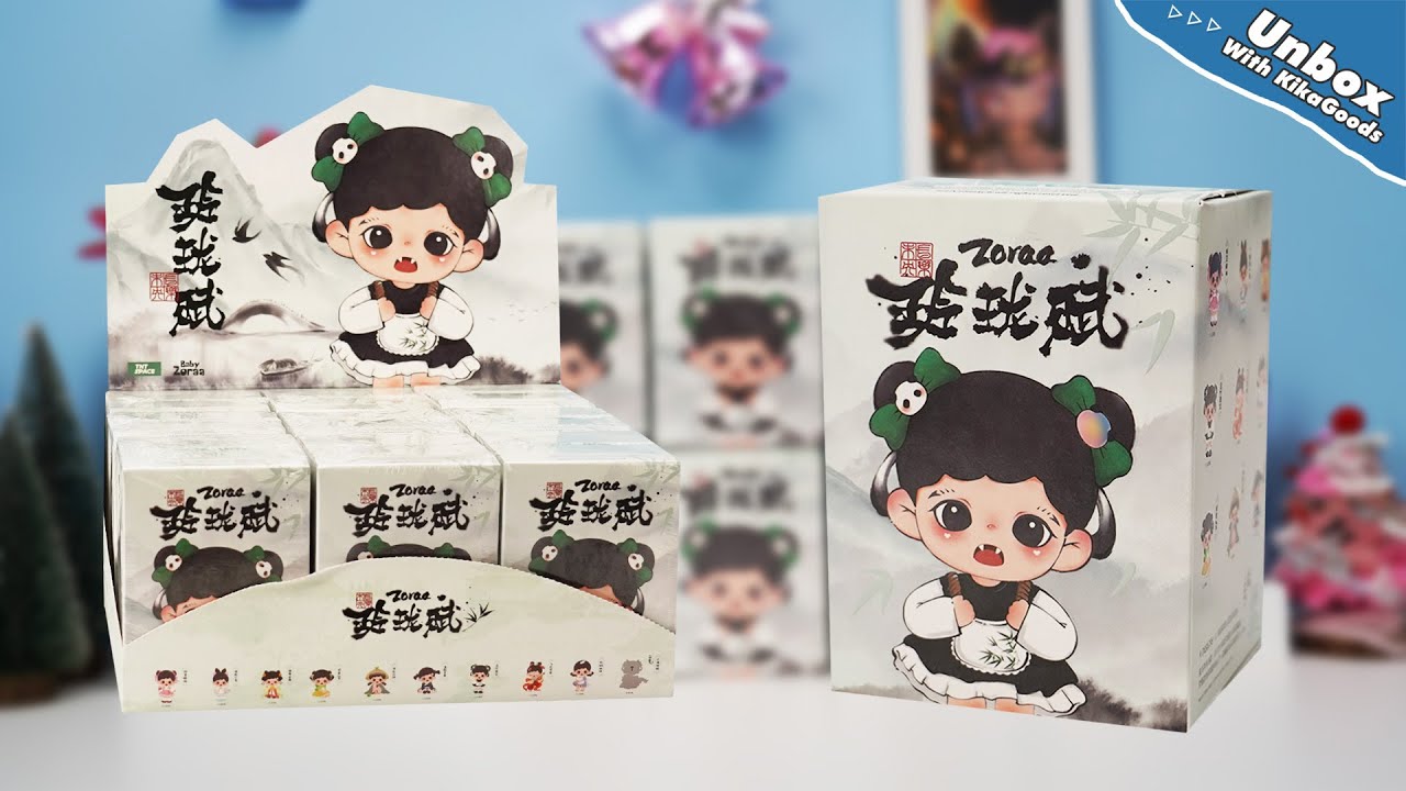 Unboxing Zoraa Linglongfu Series Blind Box #kikagoods #unboxing #asmr #blindbox #kawaii #doll #cute