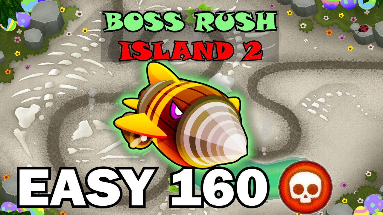 Boss Rush Island 2 | EASY 160 Pops | Dreadblonn | Streambed | BTD6 Boss Tutorial