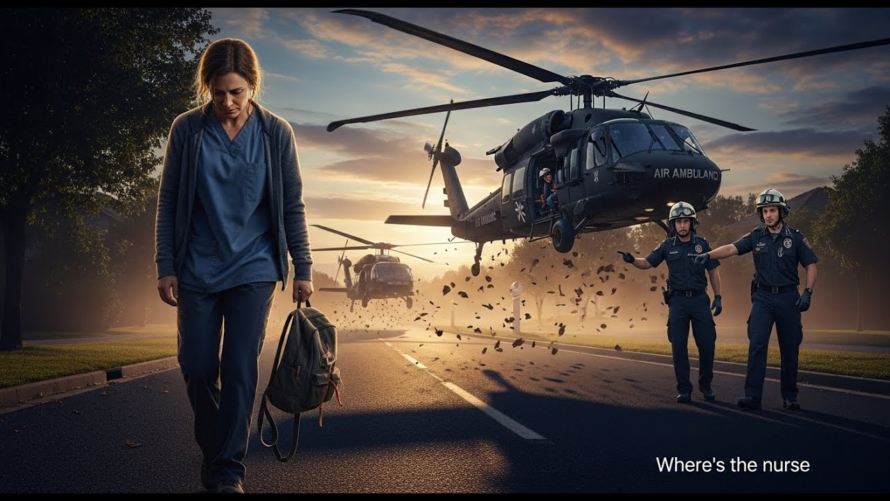 She Was Fired and Walking Home — Then Two Helicopters Landed Asking, ‘Where’s the Nurse?’