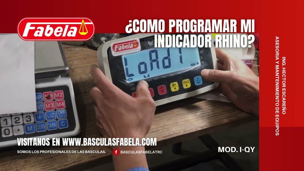Calibracion de Indicador IQY marca Rhino