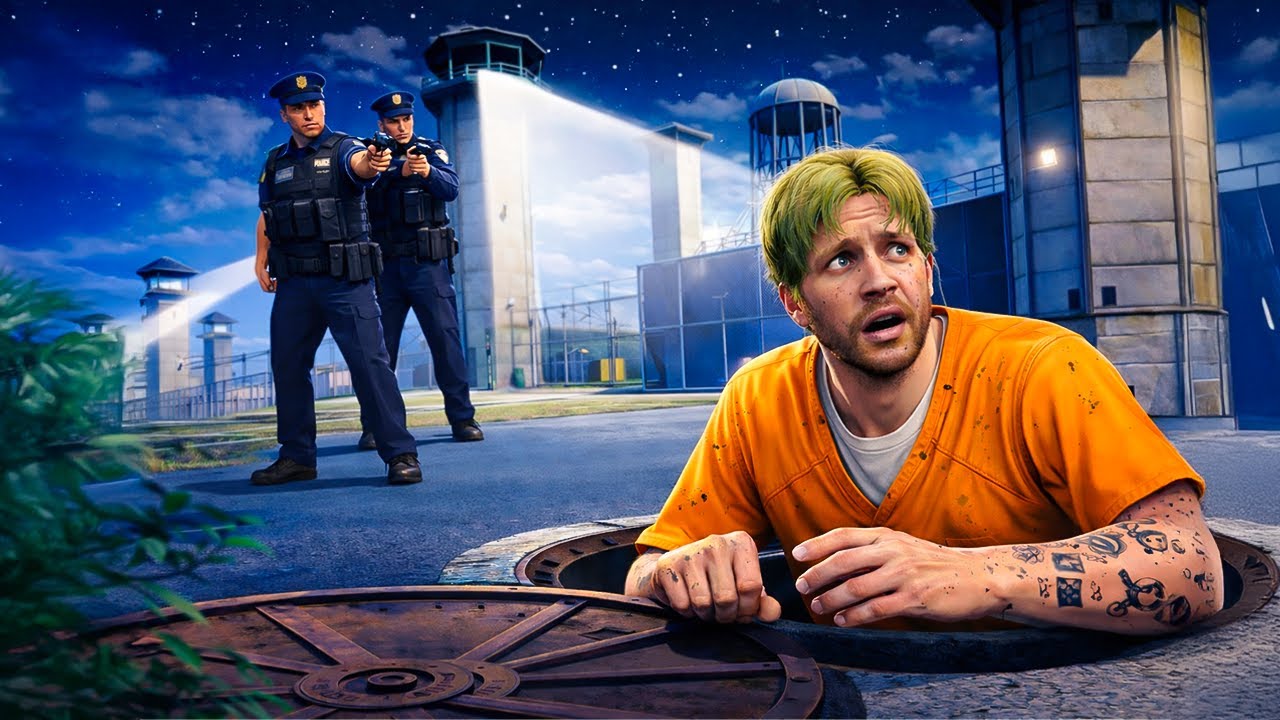 Ontsnappen Uit De GEVANGENIS In GTA!🔒👮