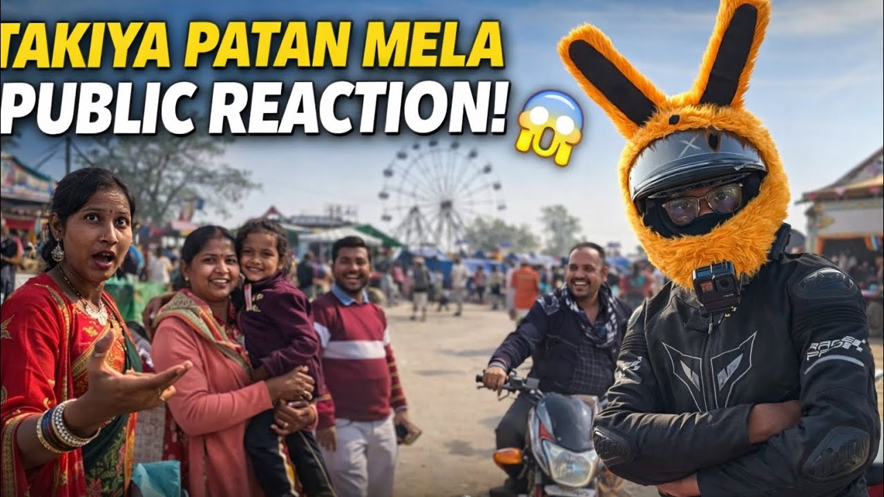 **Public Reaction**! Takiya Patan Mela || Unnao Wala Rider || Motovlog