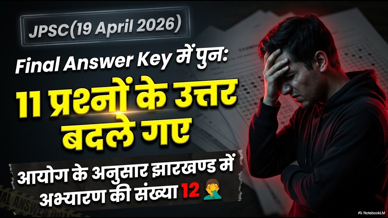 14th JPSC Corrected Answer Key & Mains Exam Date