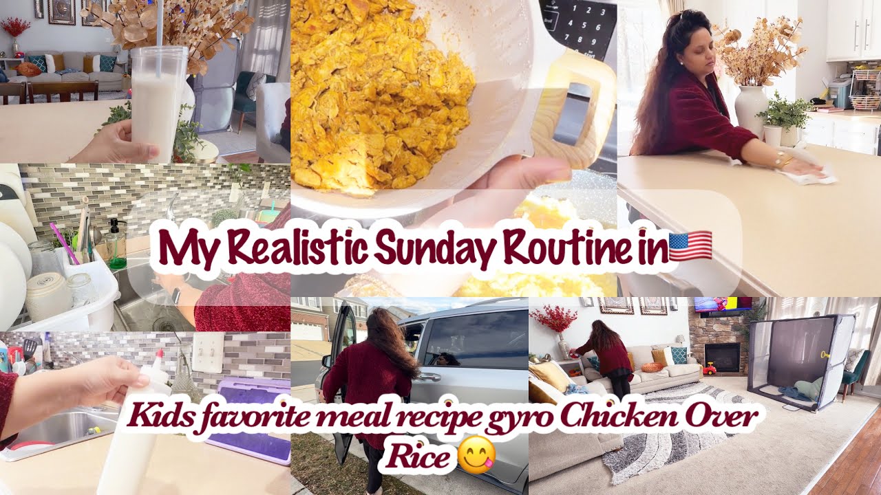 PAKISTANI MOM SUNDAY ROUTINE VLOG WITH 4 KIDS IN AMERICA🇺🇸| MY KIDS FAVORITE MEAL EASY RECIPE ⭐️✨