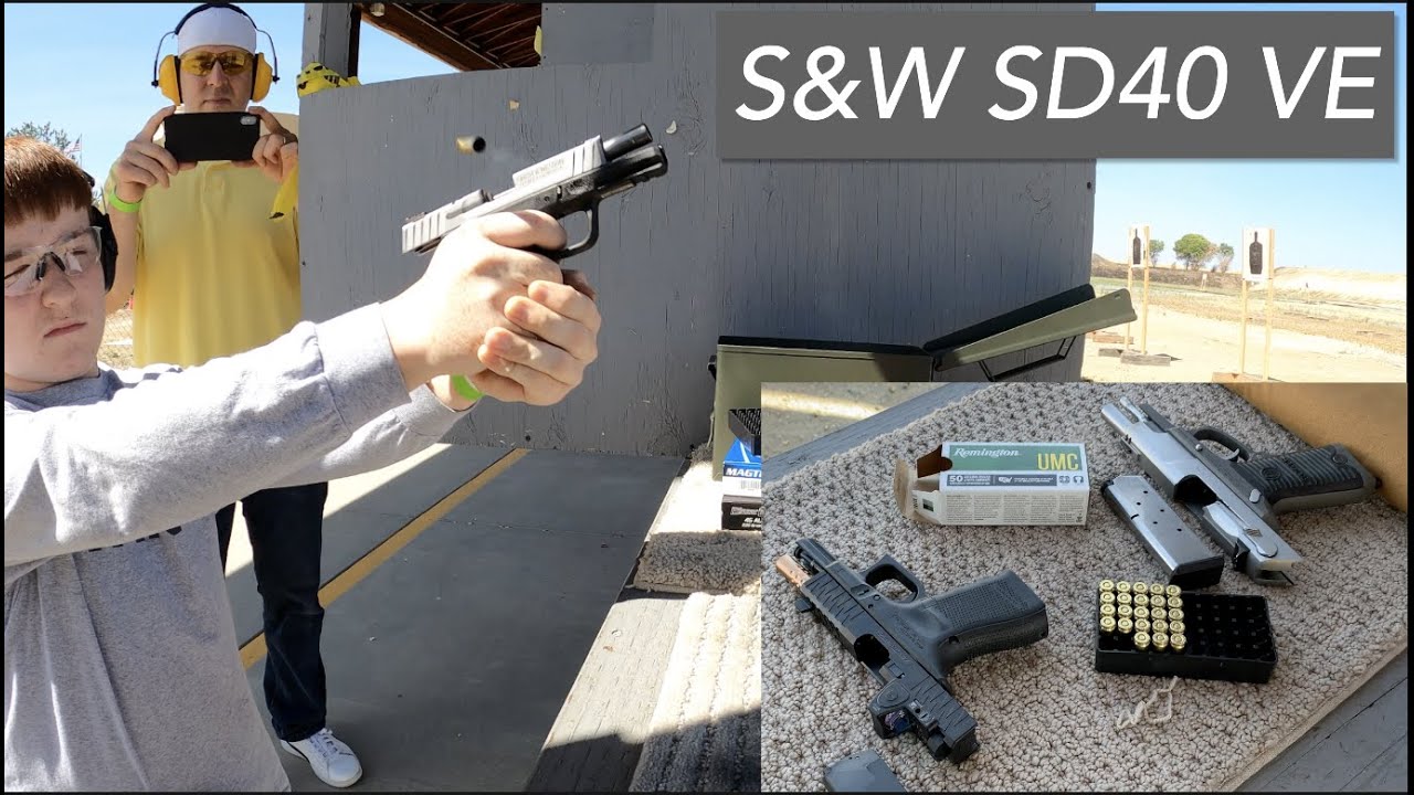 Shooting S&W SD40 VE for the first time @ Sac Valley Range.