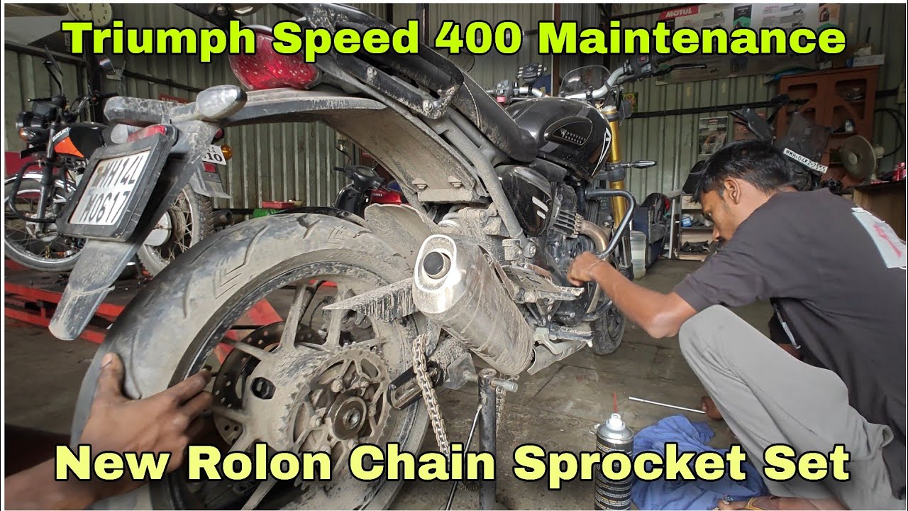 Triumph Speed ​​400 | Звездочка цепи Rolon | Ржавчина в подшипниках осей | SK Auto Care | DNA VLOGS