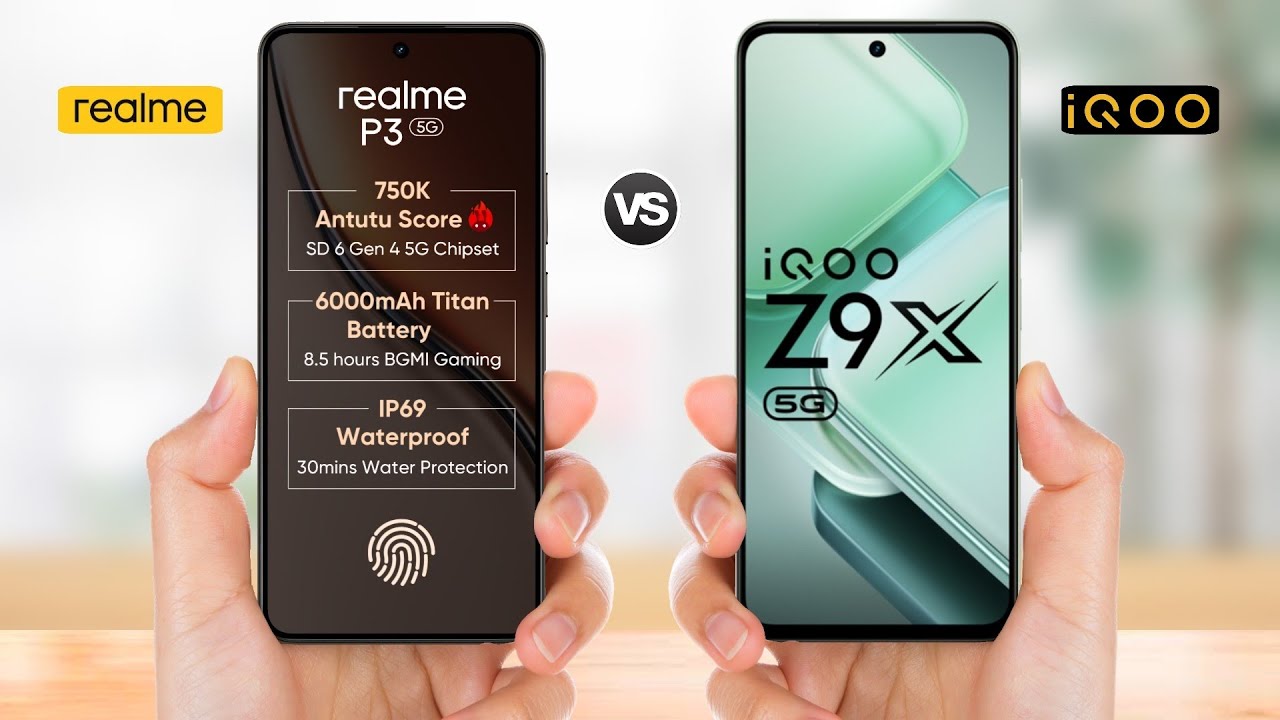 Realme P3 5g vs IQOO Z9x 5g || Full Comparison