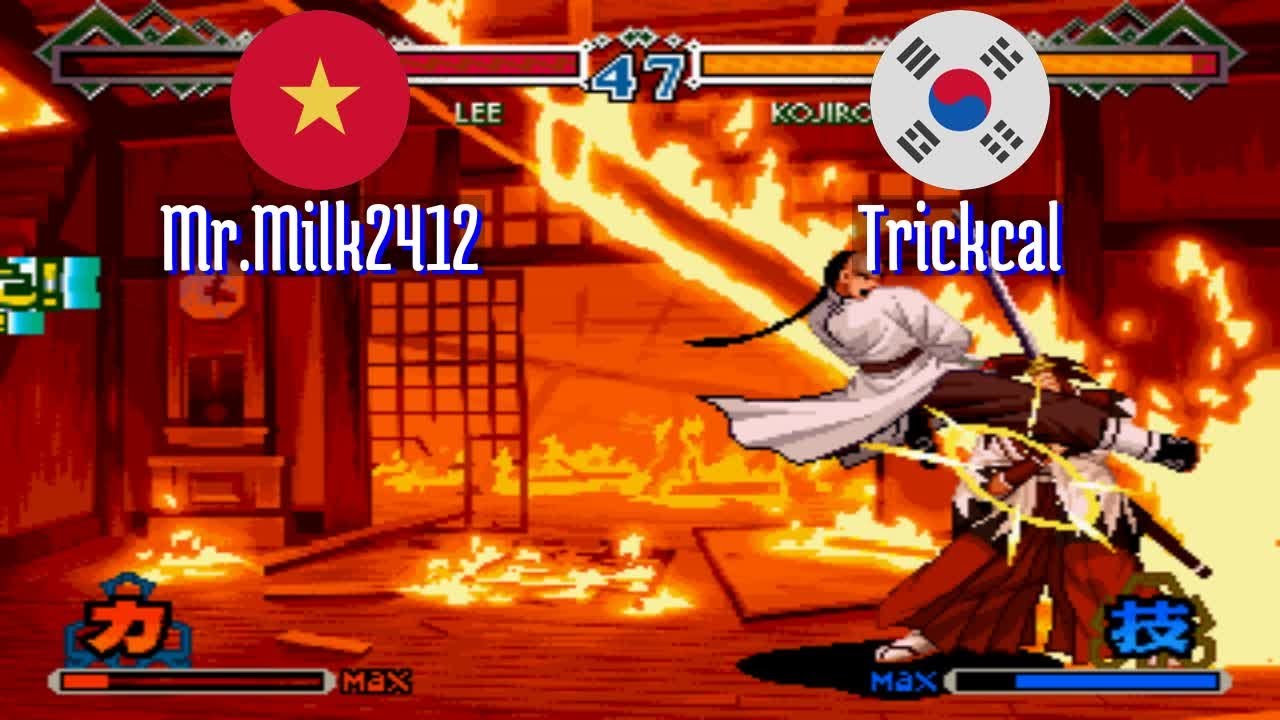 FT5 @lastbld2: Mr.Milk2412 (VN) vs Trickcal (KR) [The Last Blade 2 lastbld Fightcade] Feb 21