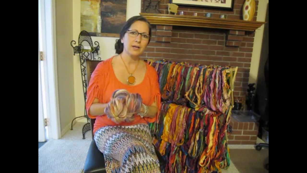 An experiment in ice dyeing wool top