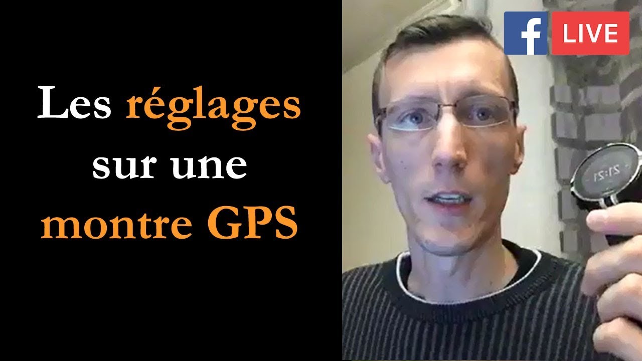 Réglages d'une montre GPS