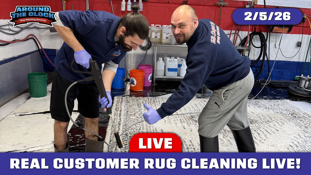 LIVE Rug Washing! #rugwashing #cleanwithme