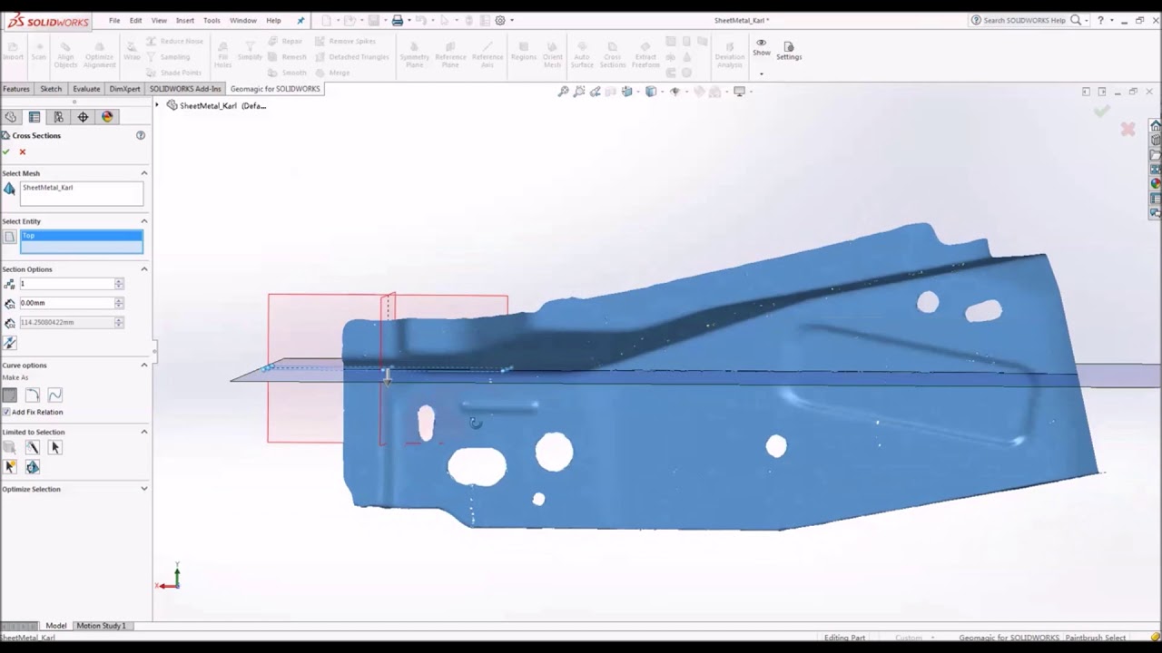 Geomagic for SOLIDWORKS - Reverse Engineering Sheet Metal