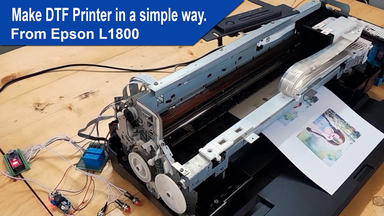 Instructions To Convert Epson L1800 Printer Into DTF Printer