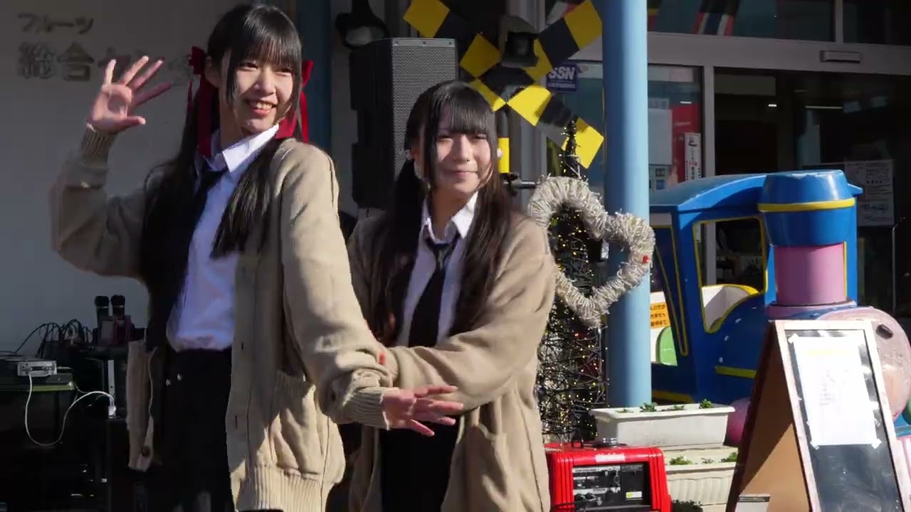 チアダンスRAINBOW鳥取「milk boy」「ともに」はっとう冬花火2025 20251229