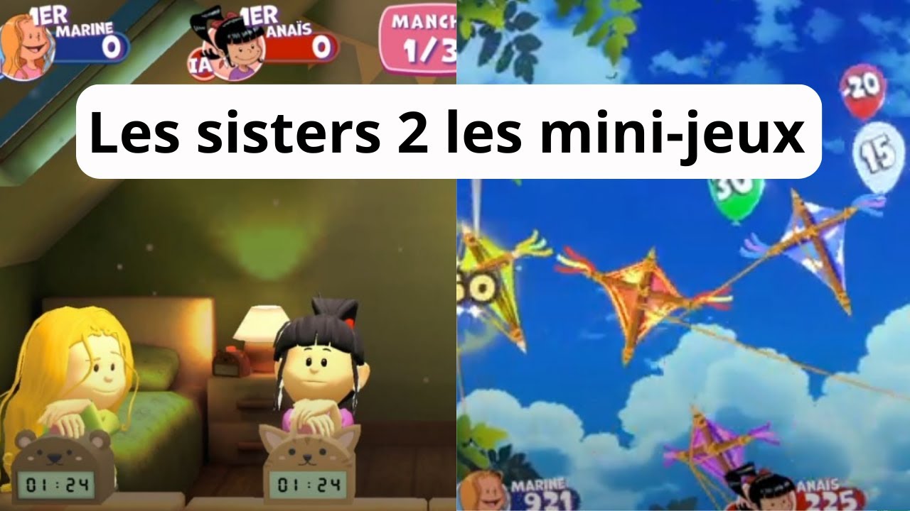 Les Sisters 2  Stars des réseaux mini jeux