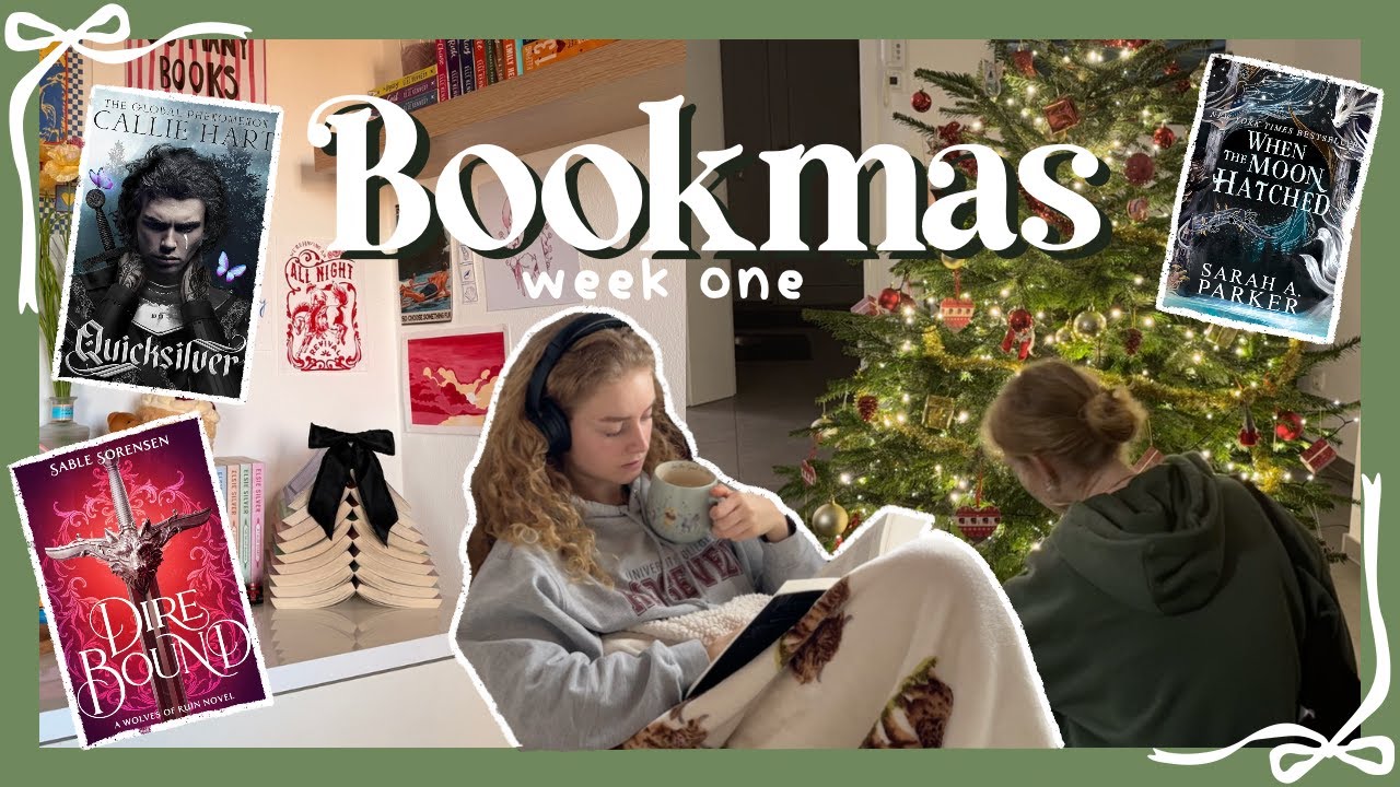 reading popular fantasy books 📖🤍🎄 | bookmas week 1