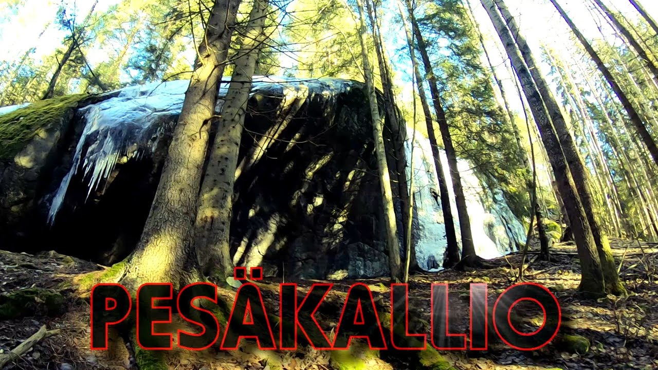 Pesäkallio rocks and  grilling at  lake Merrasjärvi (Lahti)