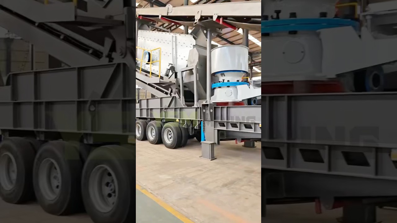 100-150tph River stone mobile crushing screening plant for sale in Papua New Guinea #stonecrusher
