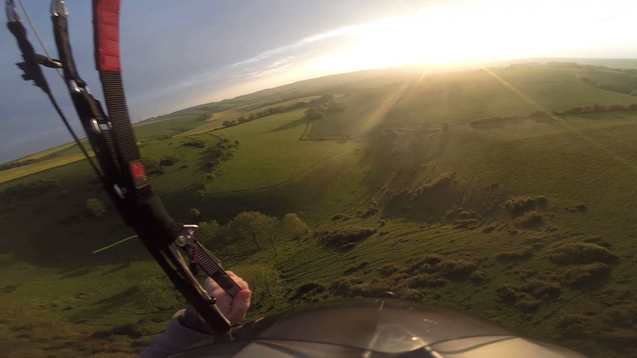 Paragliding Butser West - Top to Bottom