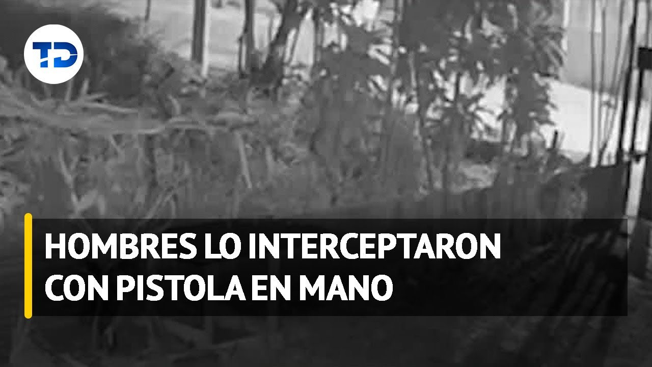 Hombre es víctima de intento de asalto durante visita al país | VIDEO