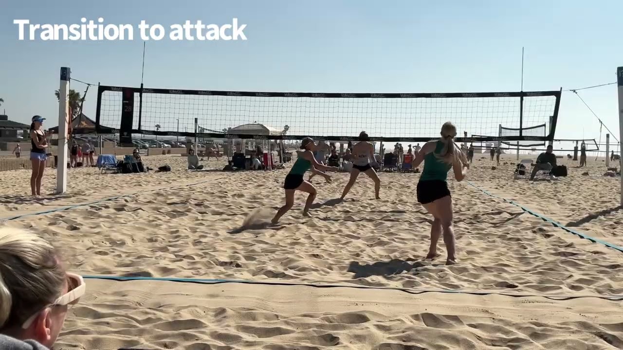 Beach volleyball highlights 