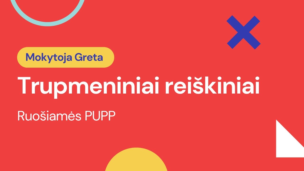 Trupmeniniai reiškiniai 9 - 10 klasė