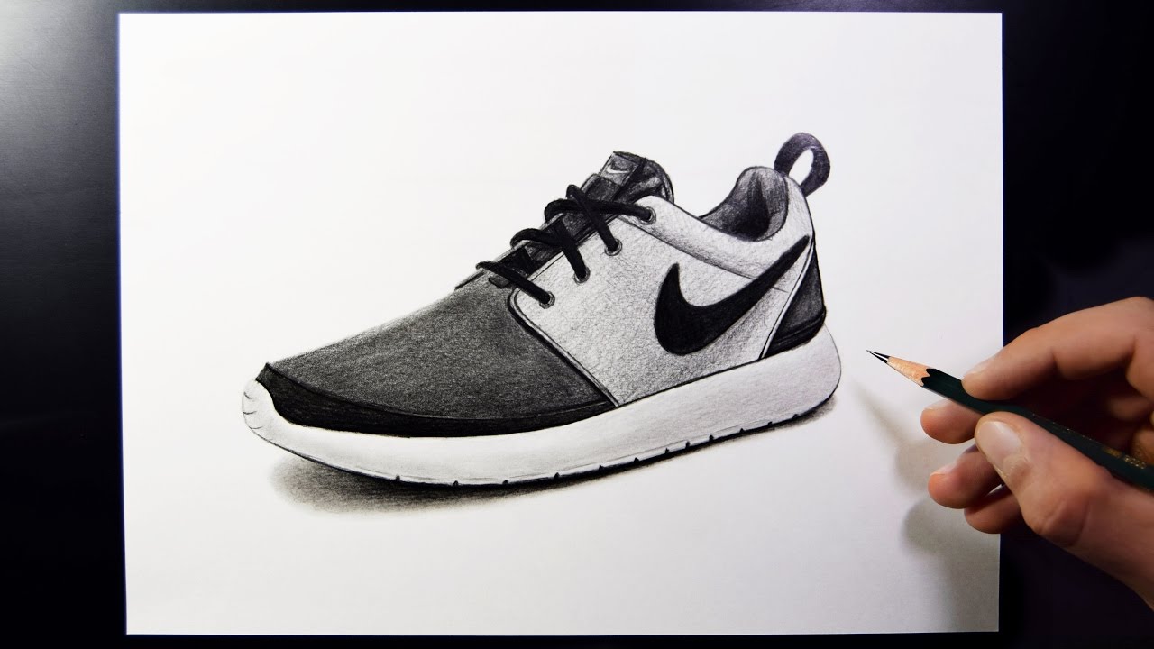 How To Draw Nike Shoes (Speed Drawing)