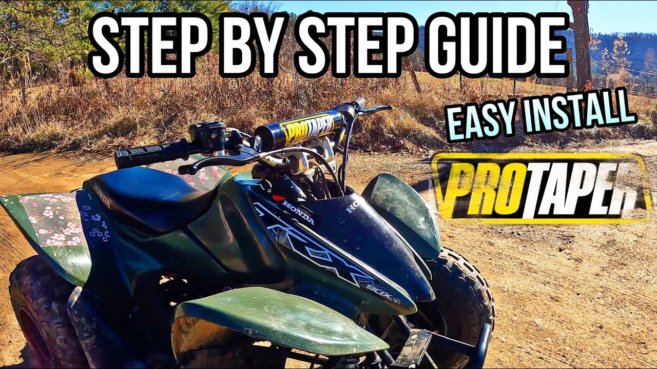 Honda TRX90 How To Install Pro Taper Handlebars step by step