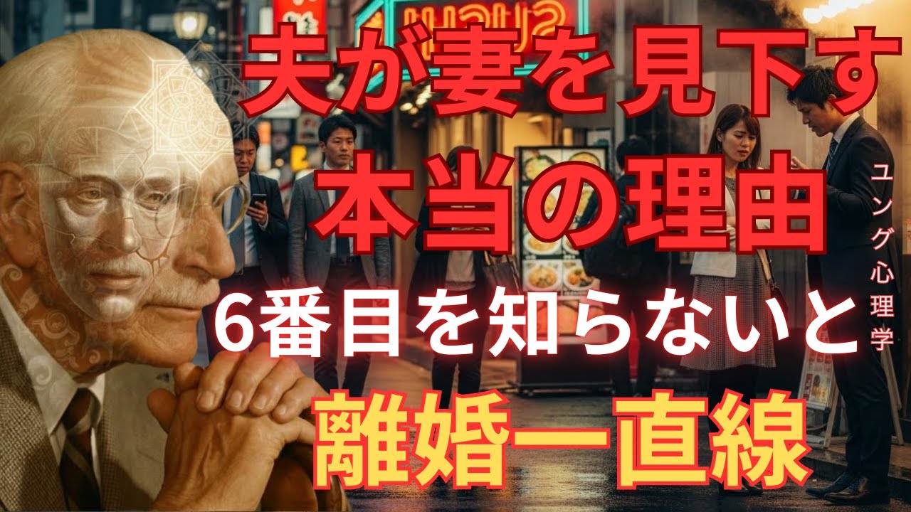 【衝撃】夫に見下される妻の「6つの致命的な間違い」— 最後の1つは離婚の原因No.1|ユング心理学「無意識」「元型」「影」「シャドウ」